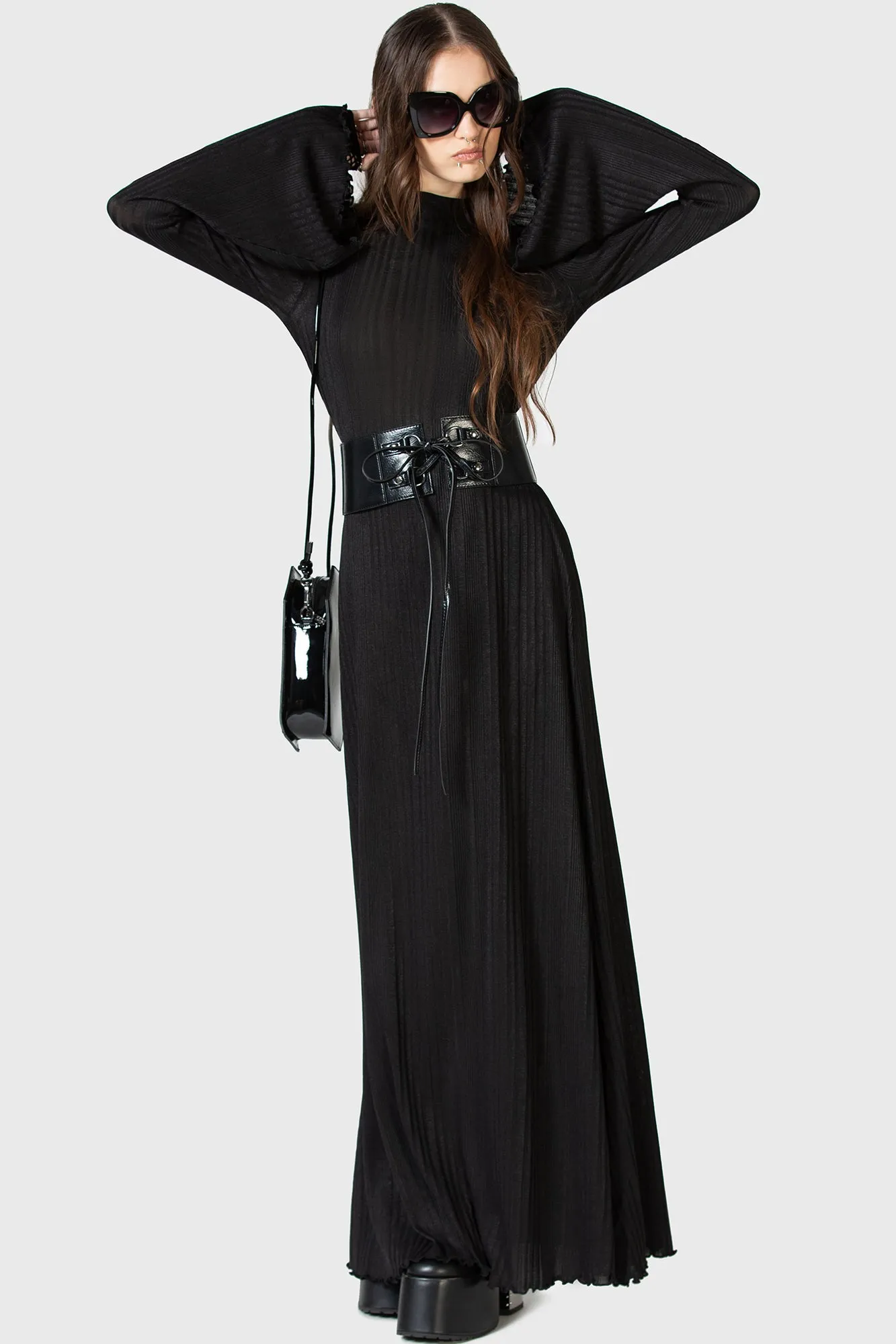 Light Wrap Comfortable Design Wear Drenched Grief Maxi Dress