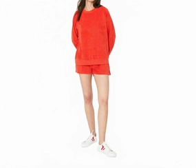 handmade touch Breathable Design Ther Terry Venus Short In Poppy