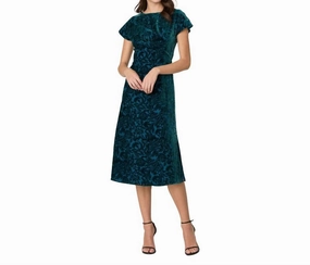 Marla Dress In Teal Clean Finish