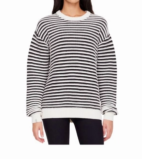 Boo Knit In Black & White Cozy Thermal Sophisticated Comfort
