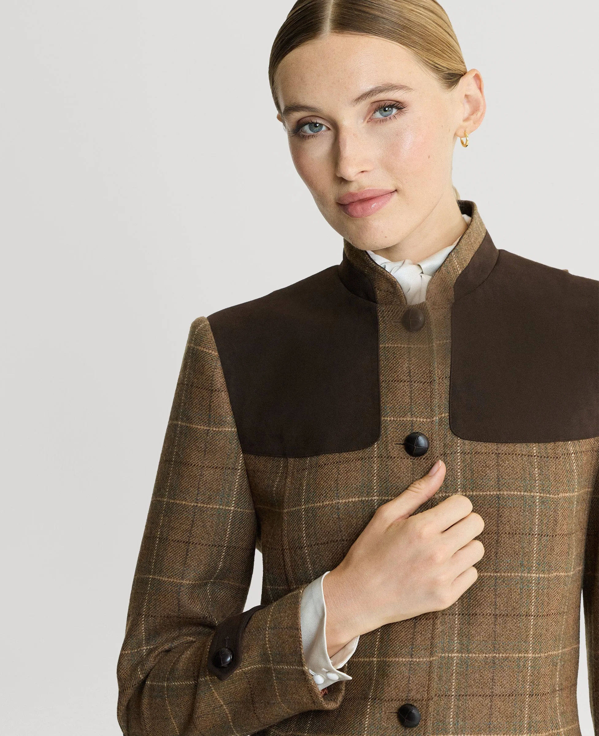 Balmoral Tweed Country Jacket HypoallergenicMaterial Easy Care Finish