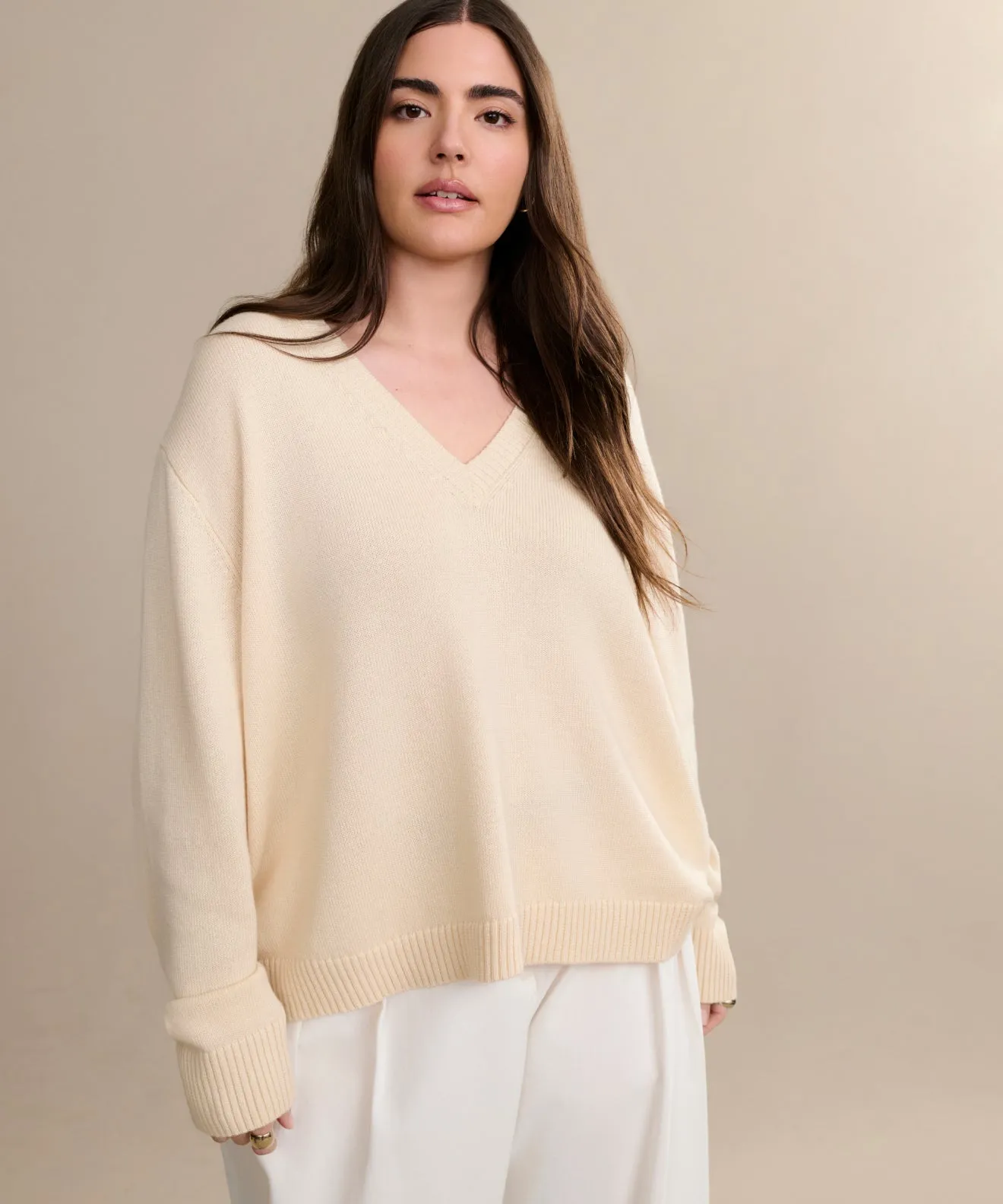 Daily Warmth Fall Outfit Simone V-Neck