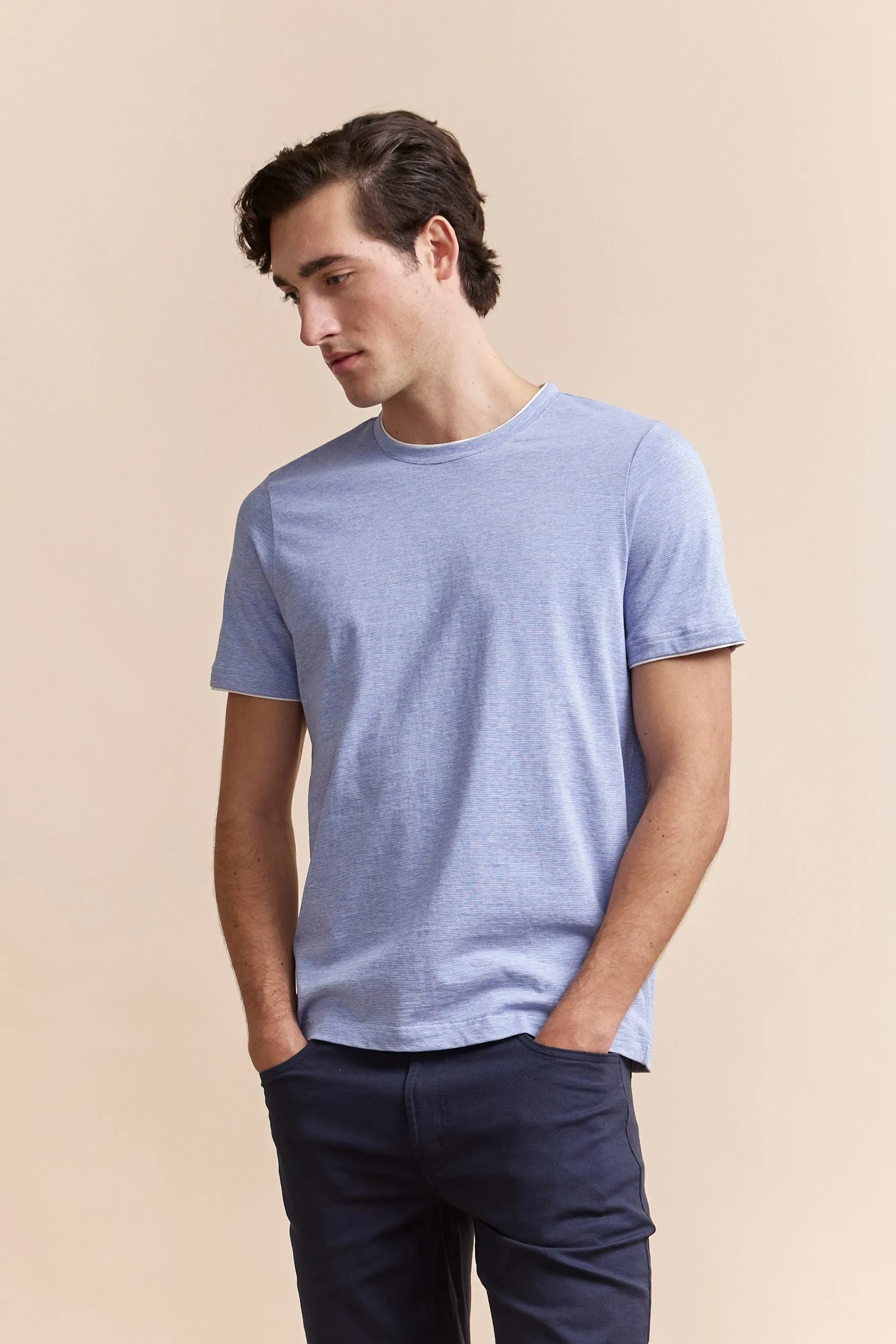 Thin stripes t-shirt Outdoor Activity