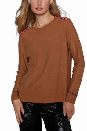 Outdoor Ready Light Knit Think Twice Sweater In Bourbon