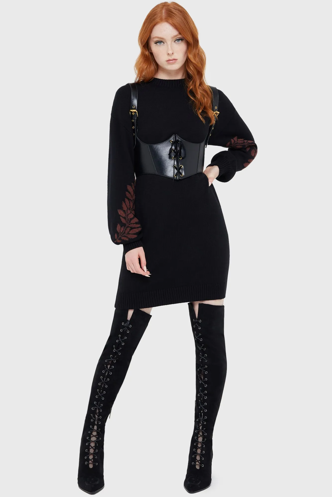 Soft Feel Thornwoven Sweater Dress