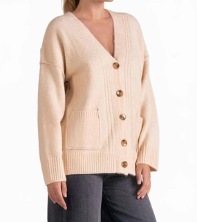 Chilly Fit Wear Knitted Fashion Eloise Cardigan In Off-White