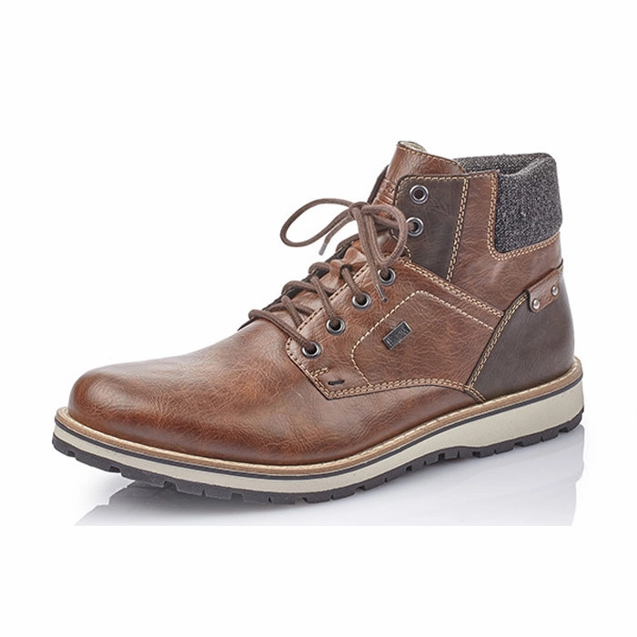 Cloudy Step Busy Walk Mens Rieker Gambandi Boot in Toffee/Kastanie/Granit