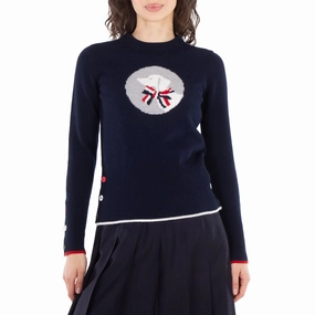 Thom Browne Wool Classic Hector Pullover Friction Resistant Edging Eco Friendly Knitwear