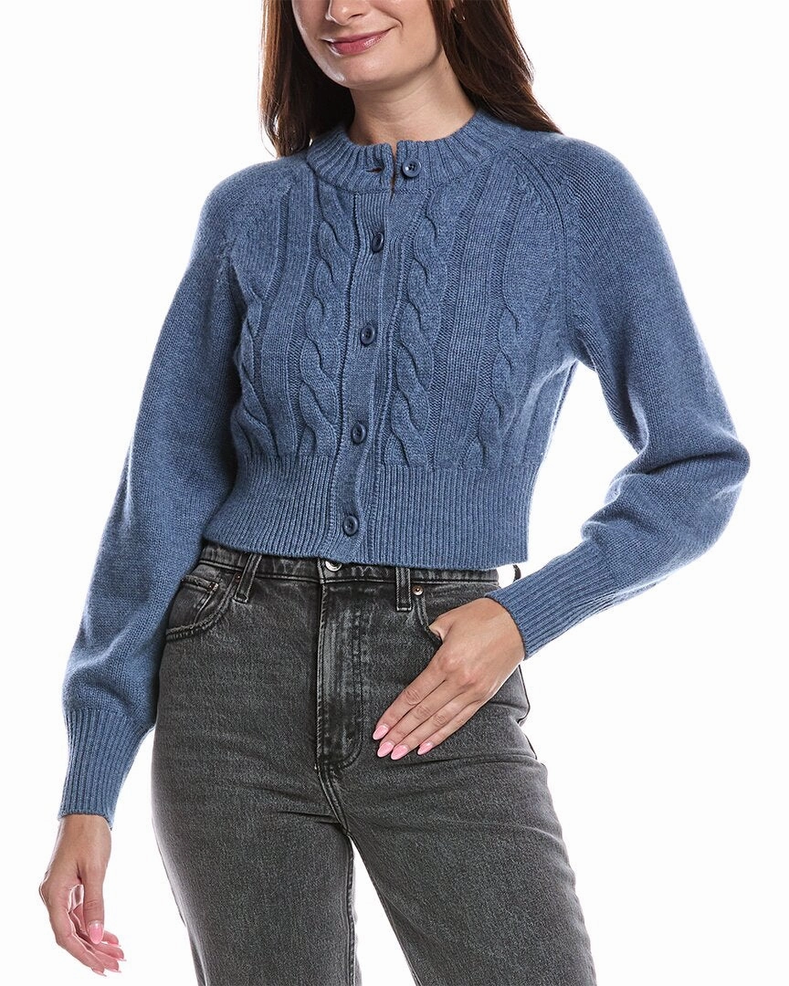 Knit Fabric TOCCIN Rita Wool & Cashmere-Blend Cardigan