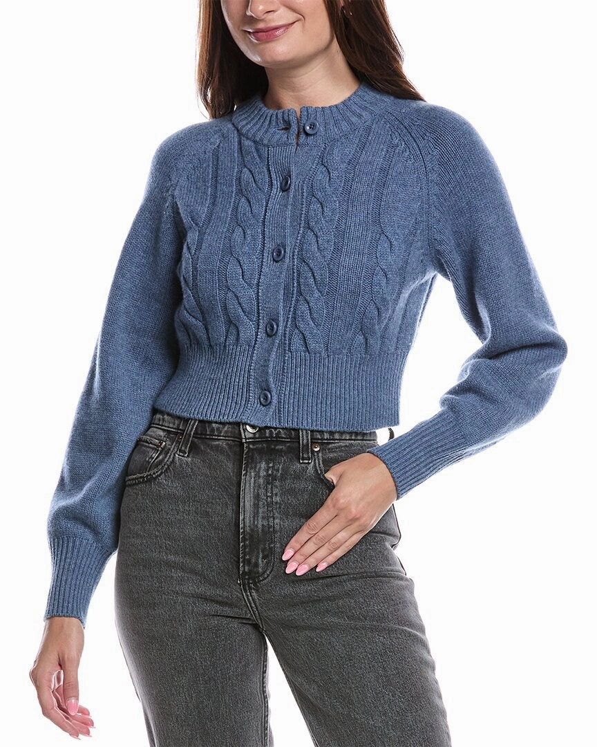 Odor Control Technology Effortless Knit TOCCIN Rita Wool & Cashmere-Blend Cardigan