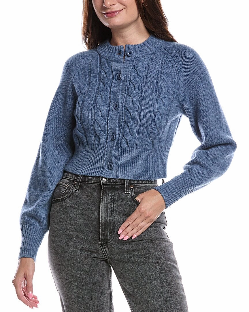 TOCCIN Rita Wool & Cashmere-Blend Cardigan Durable Fabric