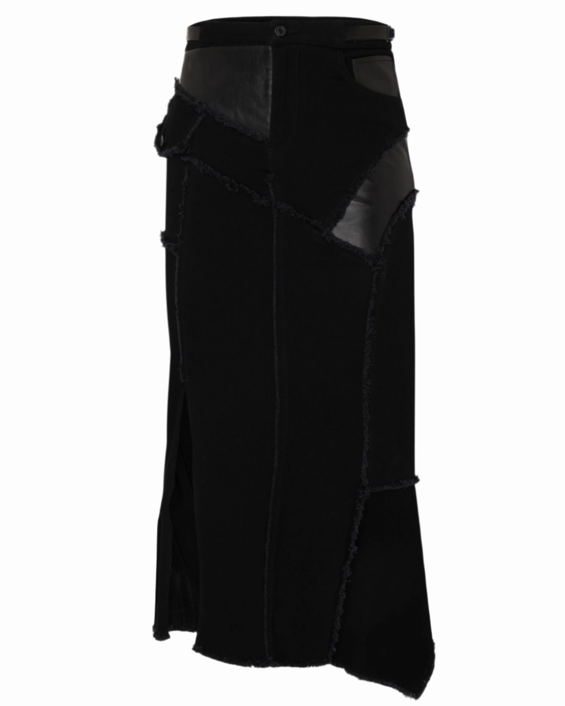 Tom Ford Women's Long Asymmetrical Skirts In Black Sleek Detail