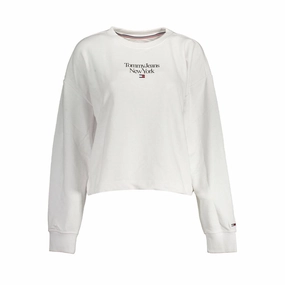 Tommy Hilfiger Cotton Women's Sweatshirt Cozy Knitwear Winter Wear Essentials