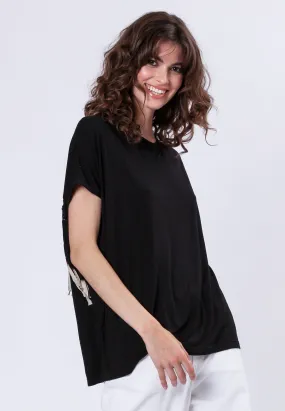 TOURMALINE TOP BLACK Simple and Comfortable Smart Fashion