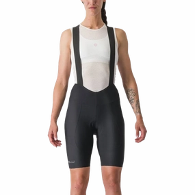 Women's Espresso DT Bibshort Wool blend