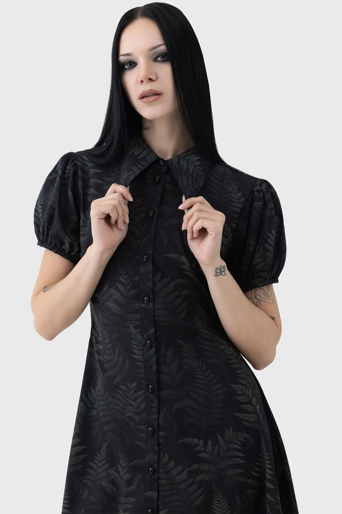Shiny surface Feminine Charm Equinoxx Shirt Dress