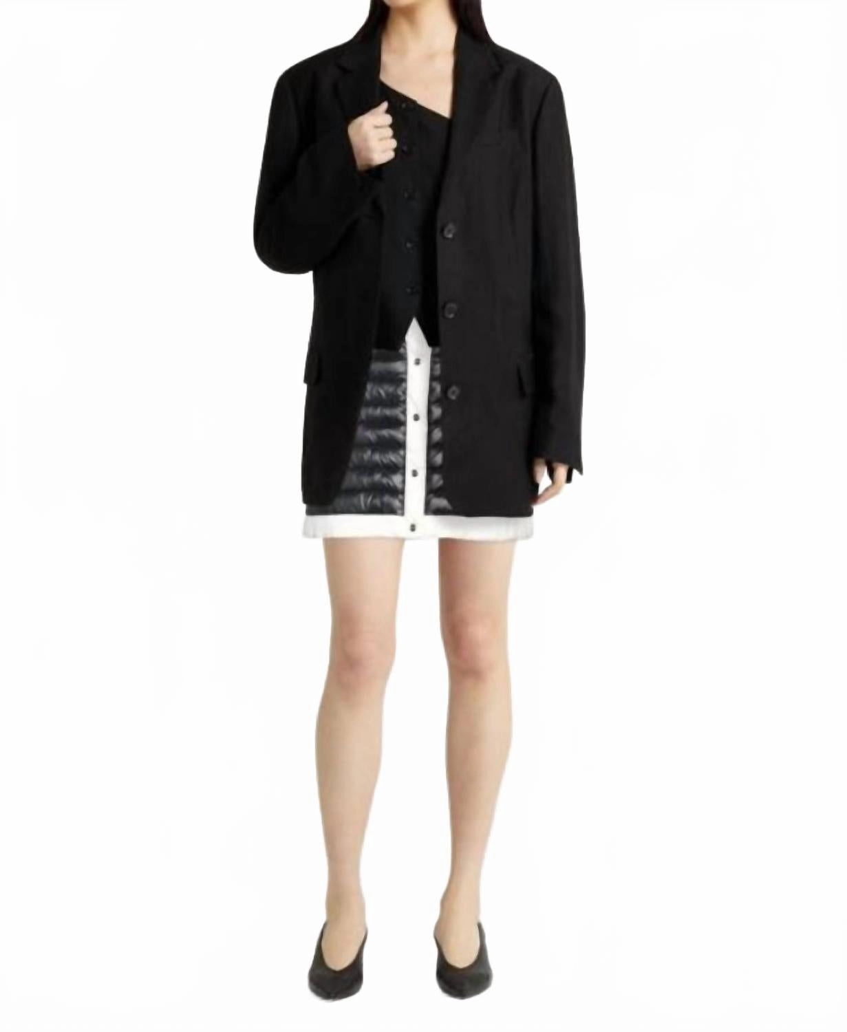 Thermoregulating Fabric Nylon Ultralight And Ecoage Skirt In Black/white