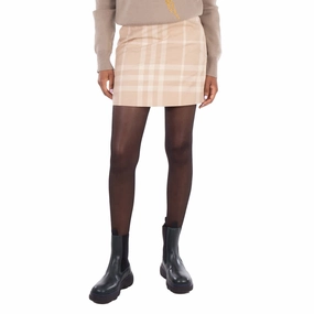 Burberry Check Printed Mini Skirt All Season Wear