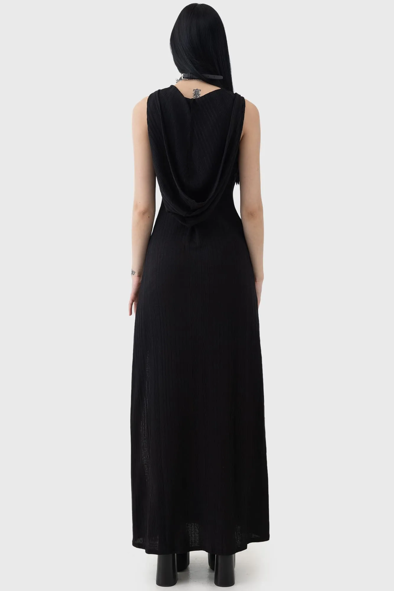 Party Safe Soft Mesh Hexin Hooded Dress