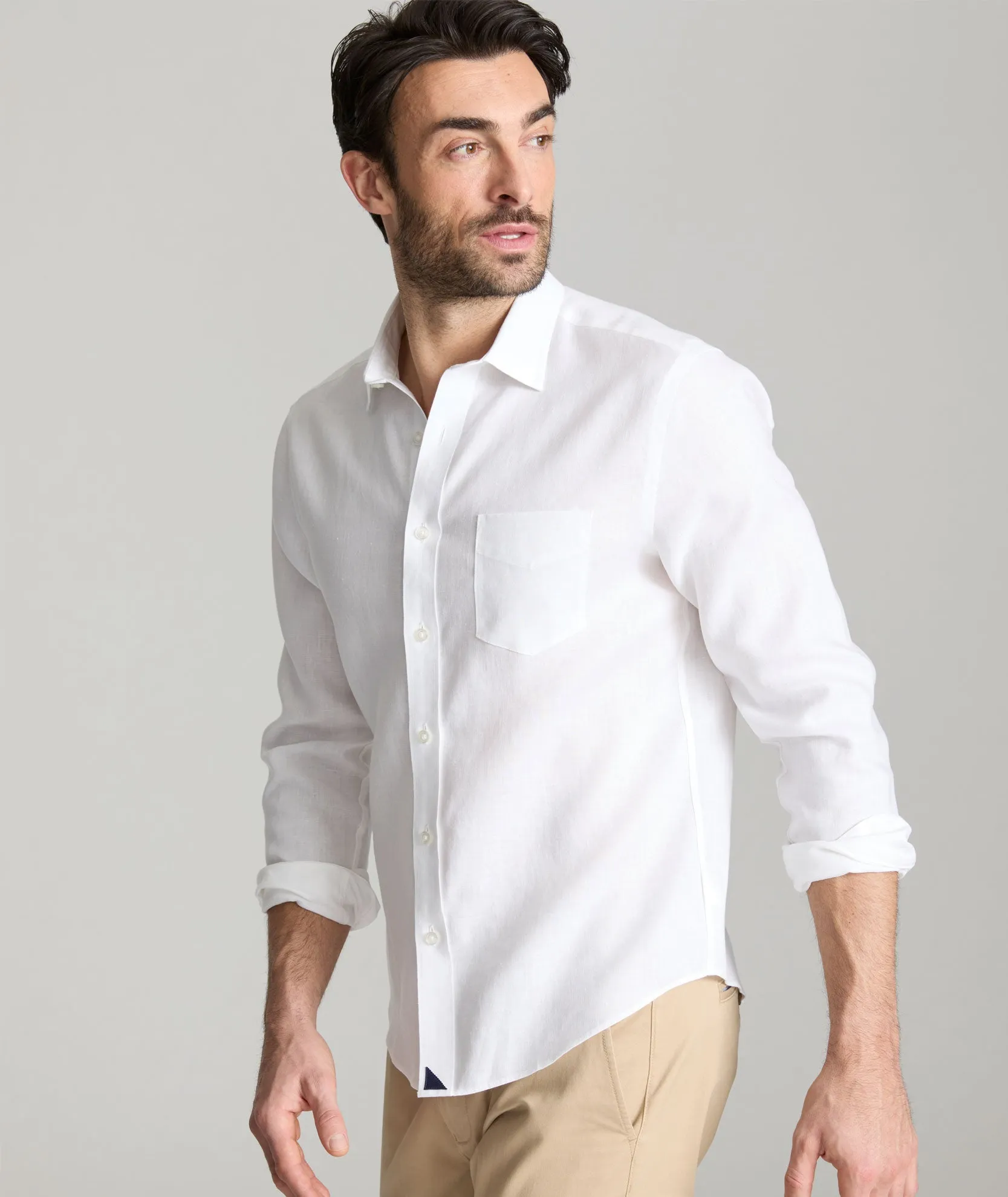 Holiday Gift Wrinkle-Resistant Linen Vin Santo Shirt