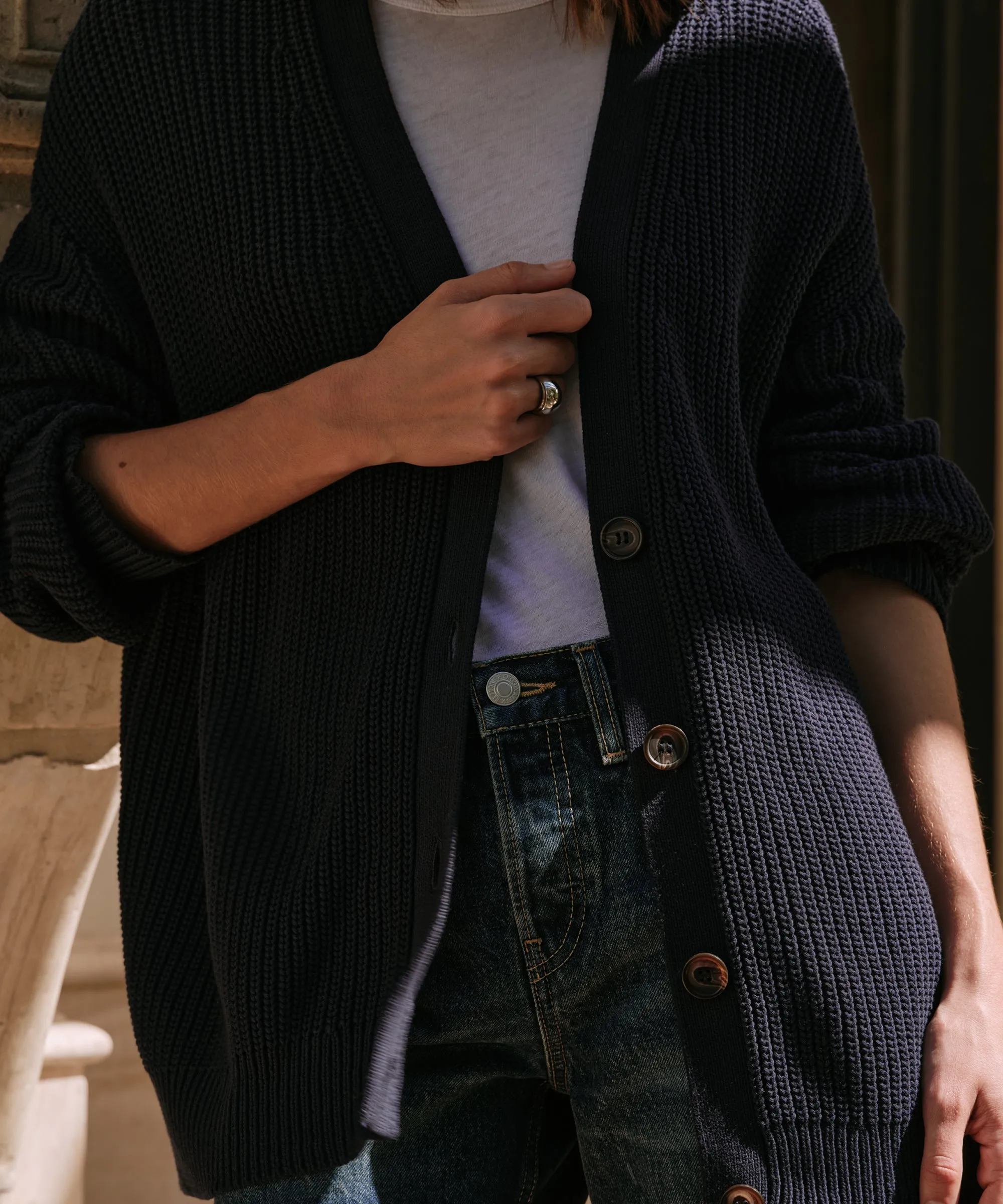 Cotton Cocoon Cardigan LowImpact Knitting No-Fuss Look