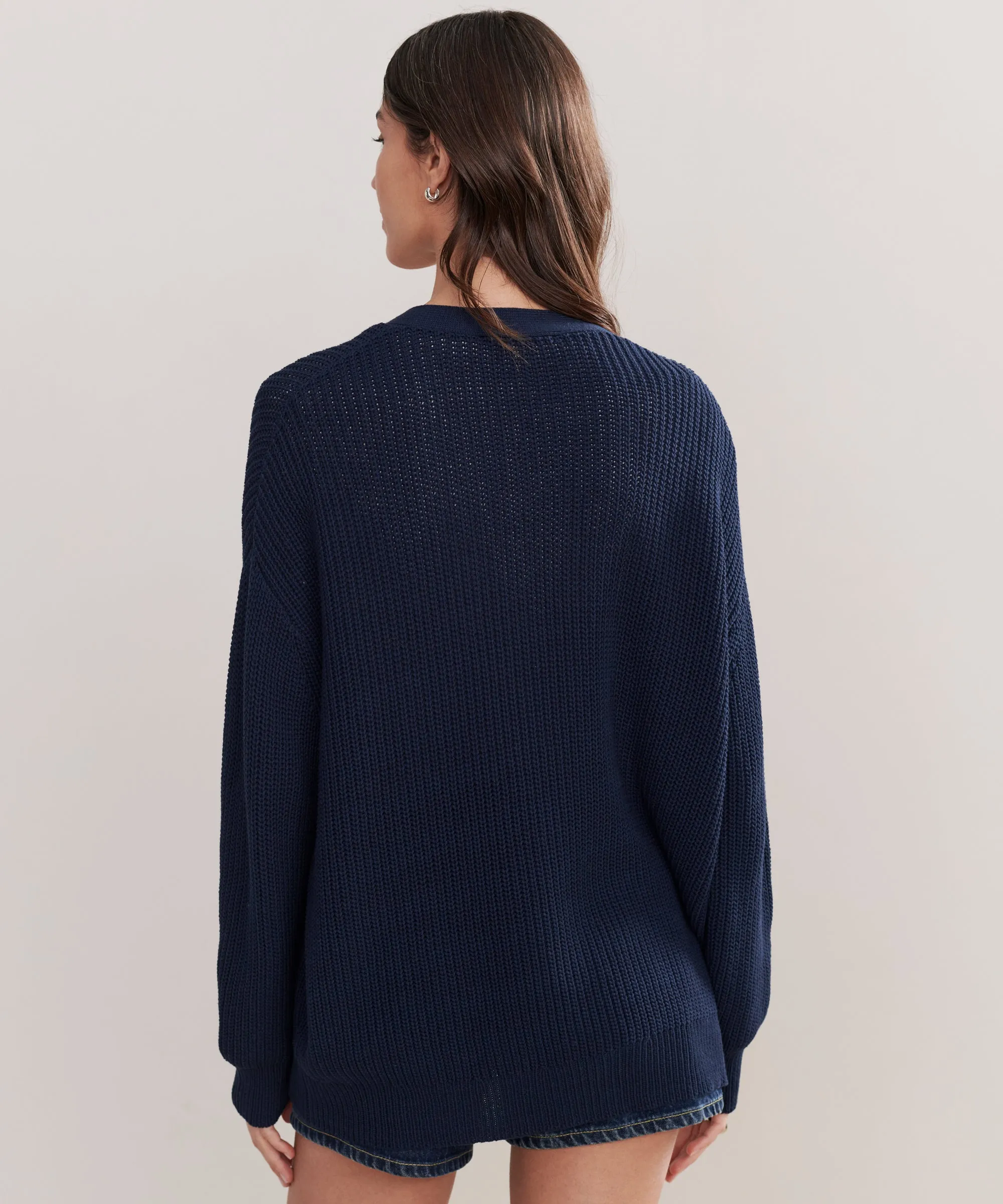UVProtective Layer Cotton Cocoon Cardigan