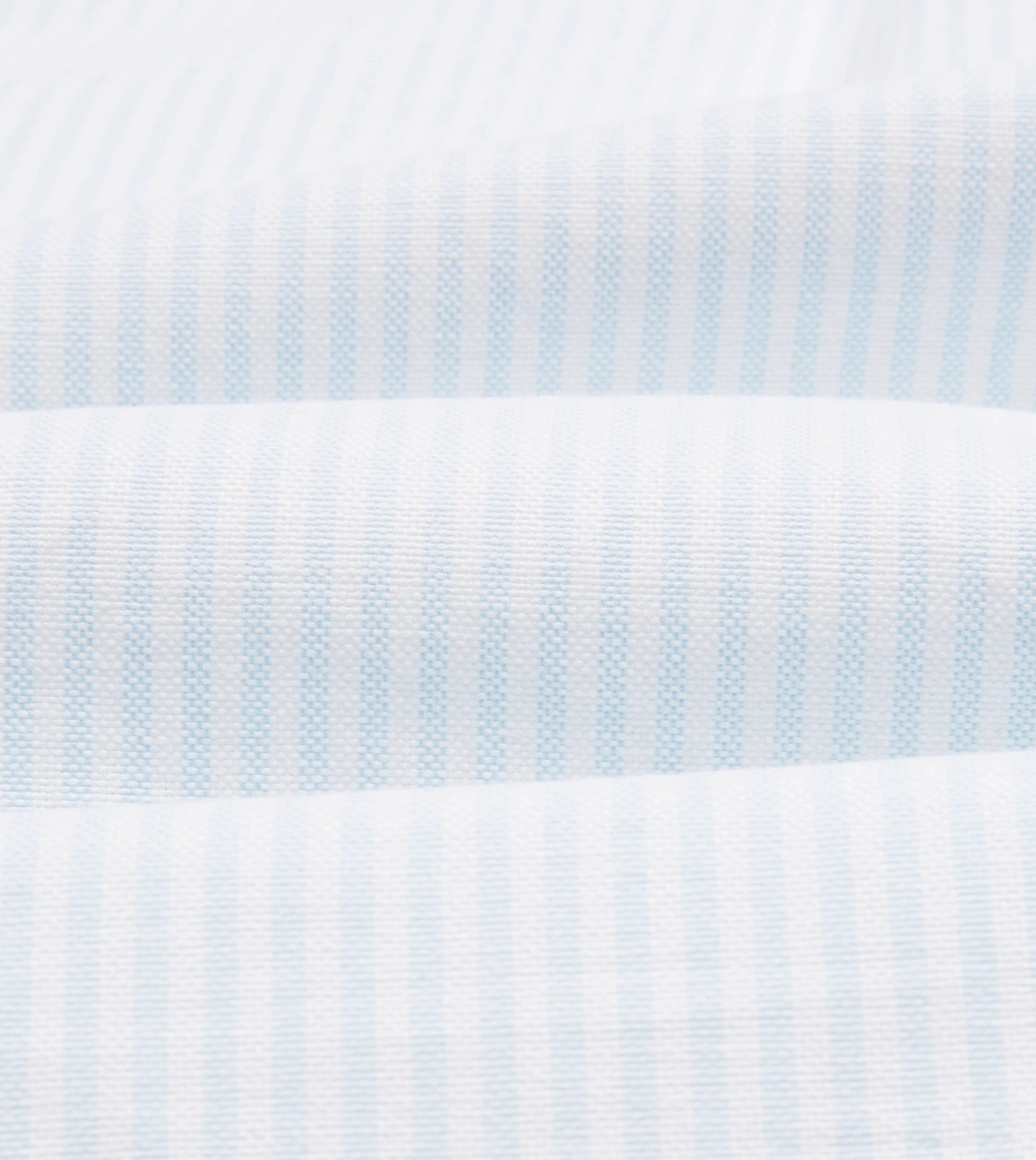 Sky Ticking Stripe Cotton Oxford Cloth Button-Down Shirt Stylish Element Button-up