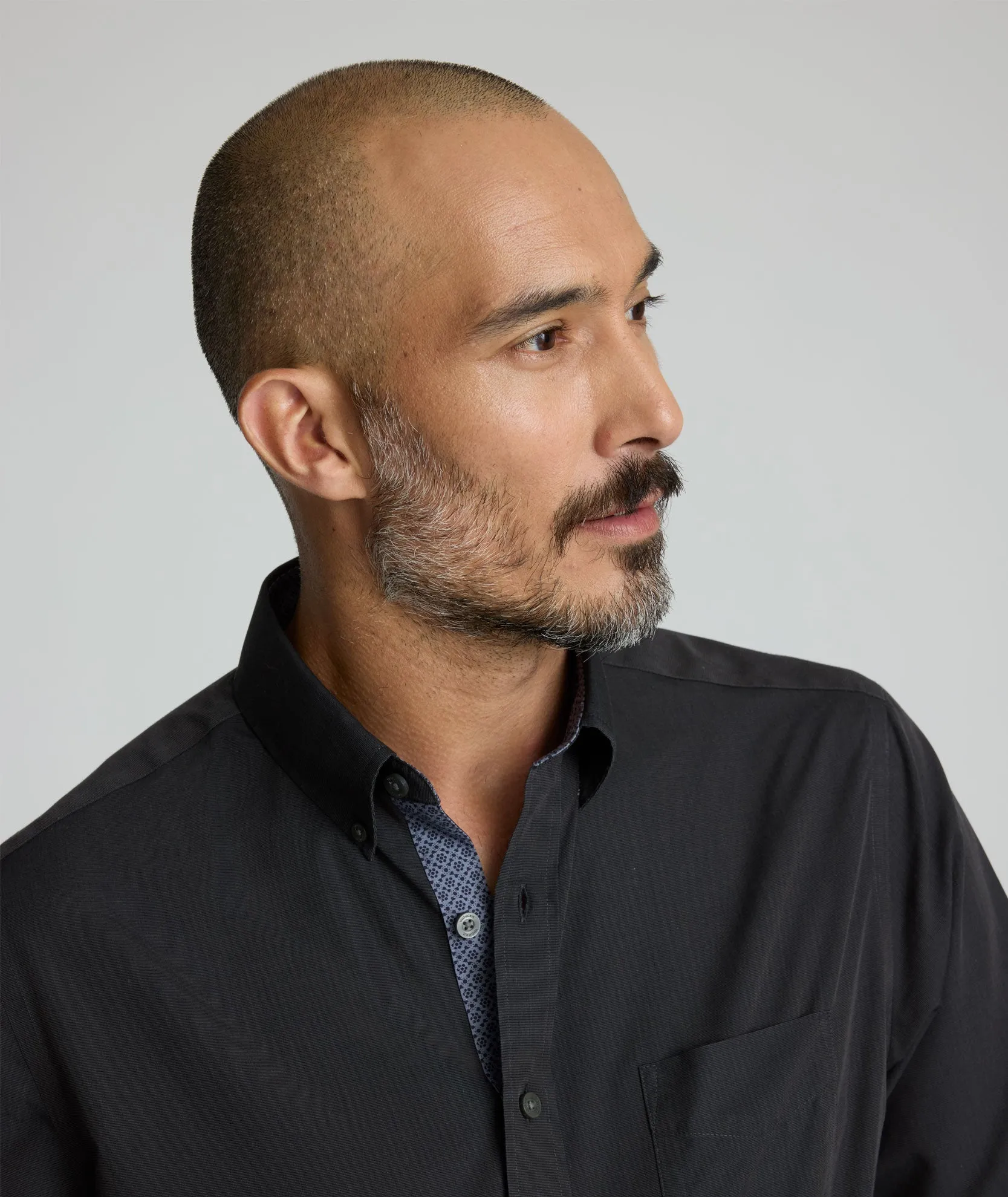 Soft Collar Design Wrinkle-Free Siermer Shirt