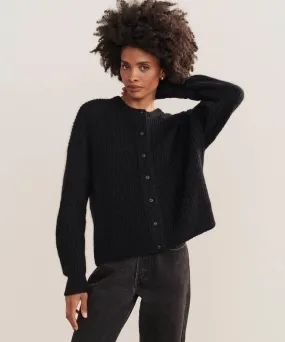 Breathable Mesh Paneling Hayes Crewneck Cardigan