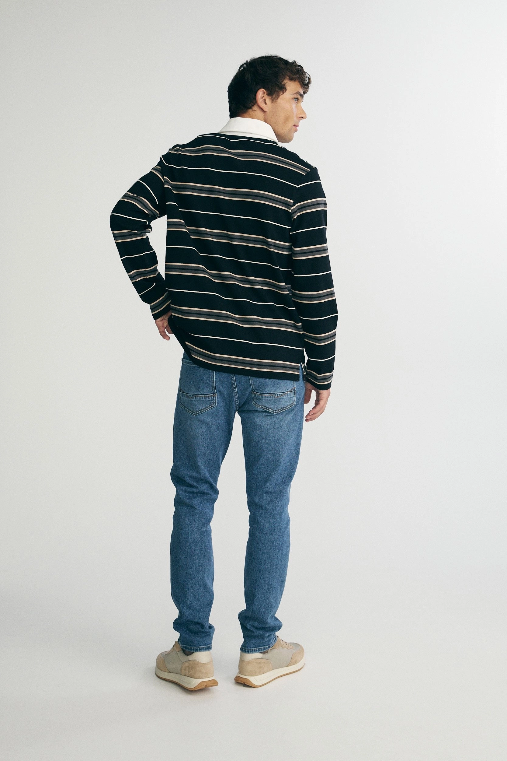 Long-sleeve rugby polo Summer Fashion Summer Casual