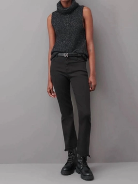 Corinto Alpaca Blend Gillet In Black Stylish Knit elegant design