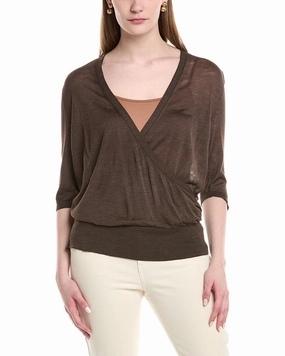 Knit Fabric Versatile Knit Lafayette 148 New York Silk Wrap Sweater