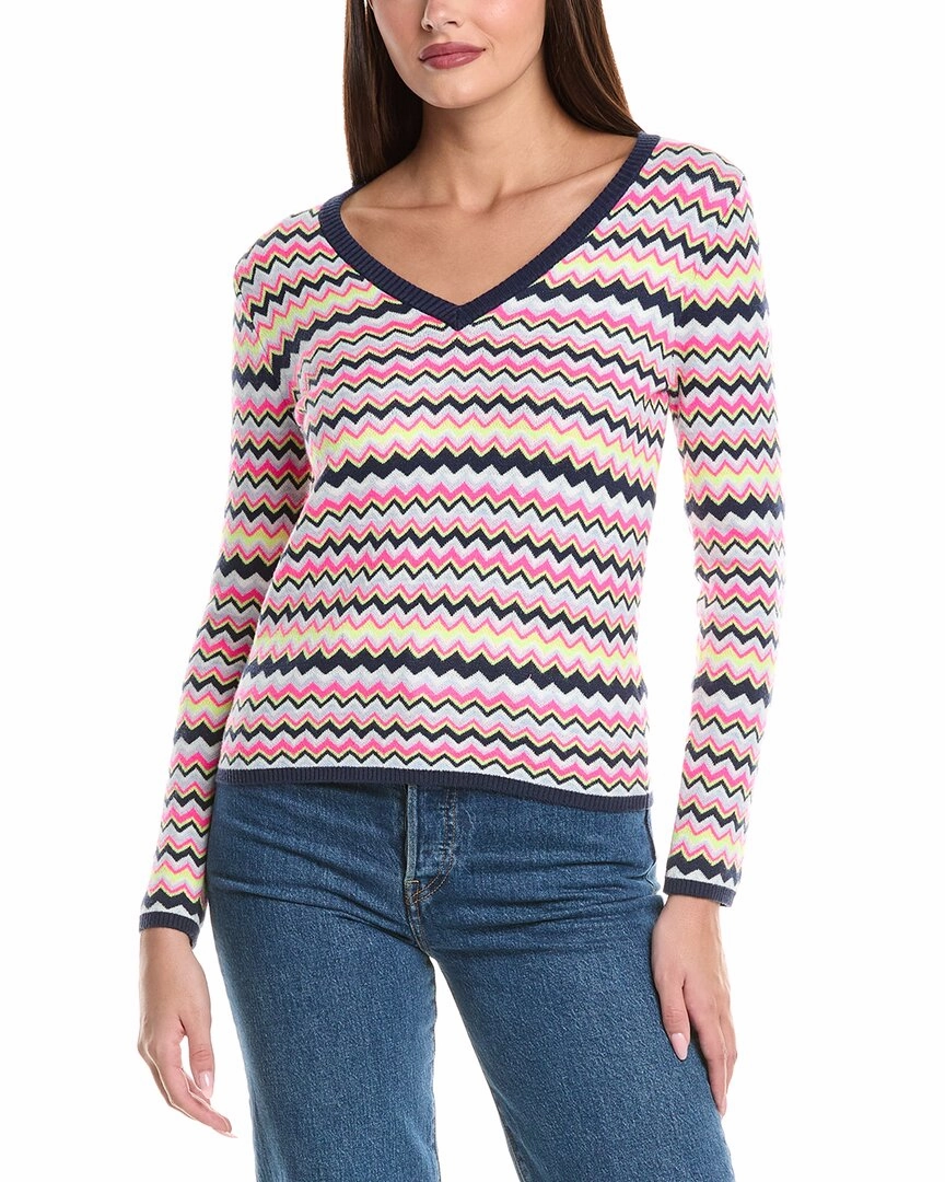 WISPR Cora Chevron Silk-Blend Sweater Soft and Cozy Comfy Feel