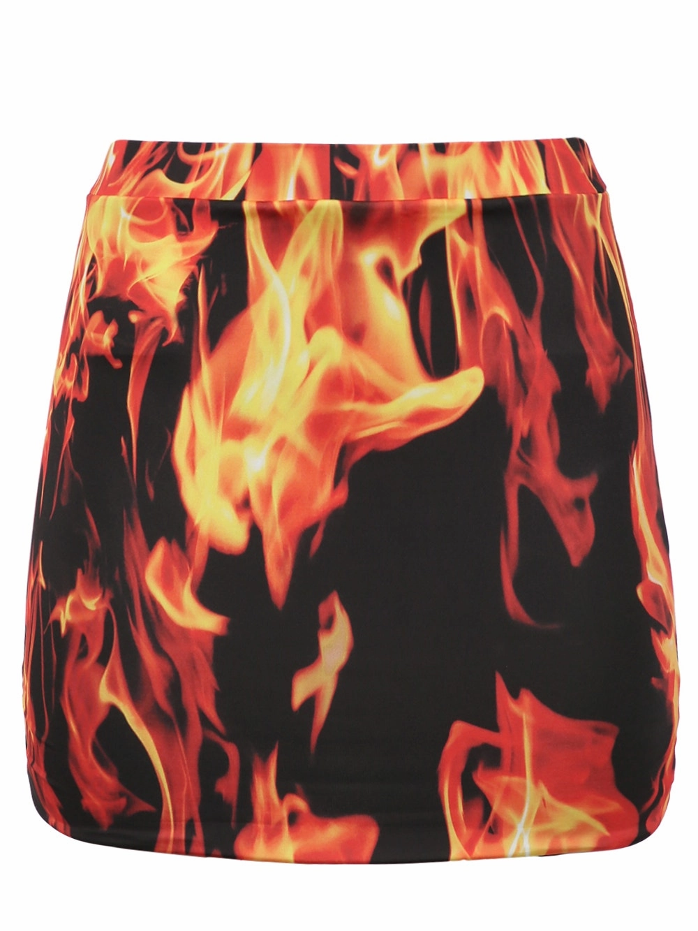 Flowy Drape Fire Mini Skirt