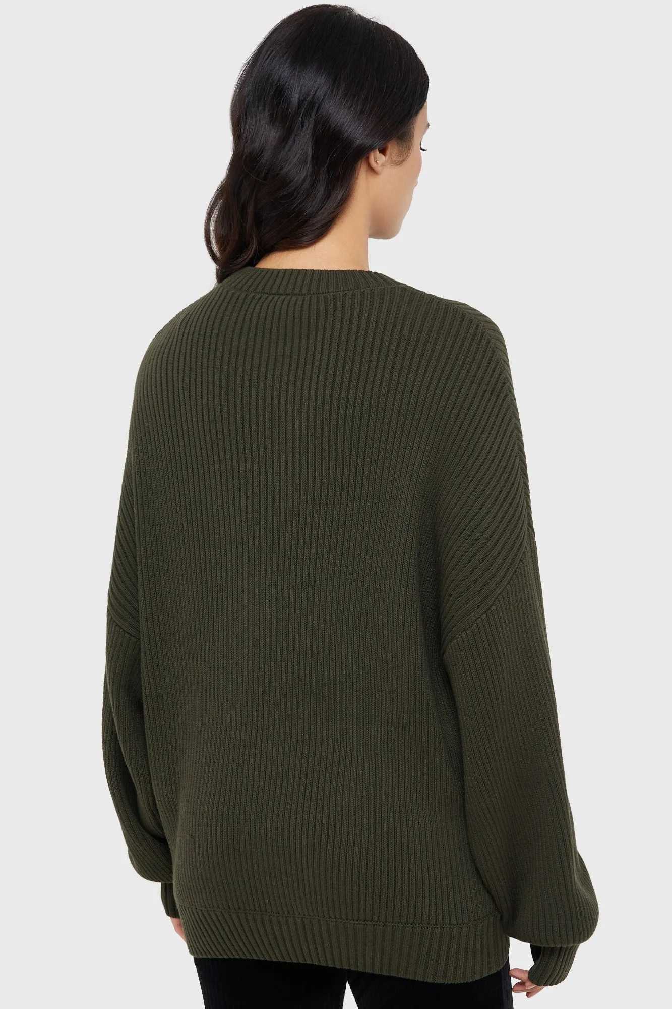 luxe feel Belinda Sweater [KHAKI]