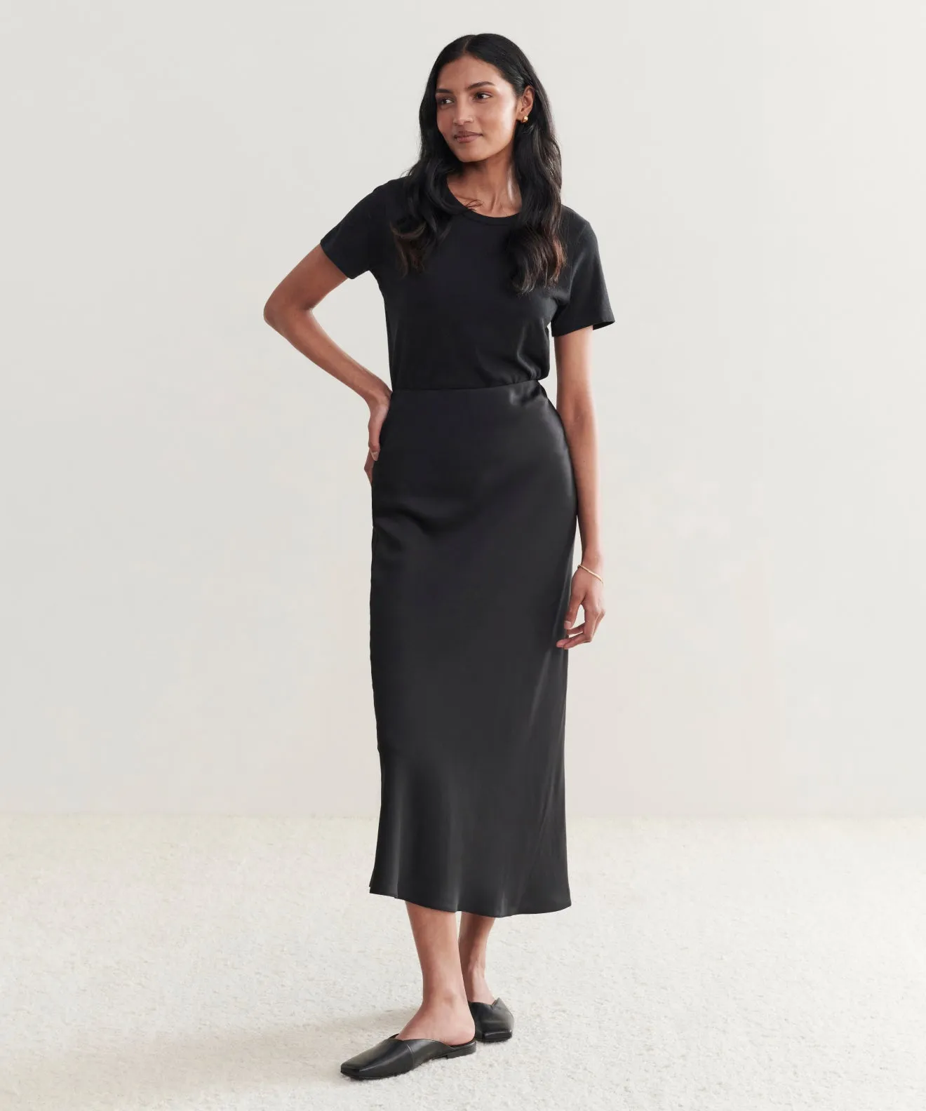Relaxed Feel Smart Casual Sawyer Slip Skirt