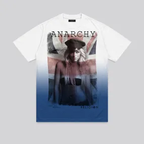 insulated ANARCHY T-SHIRT WHITE & BLUE