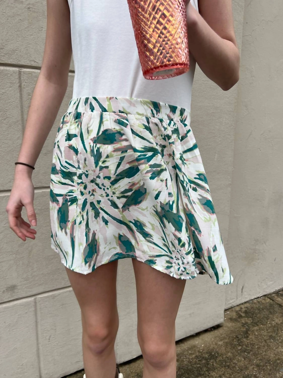 Tween Moon And Back Mini Skirt In Multi Local Artisan