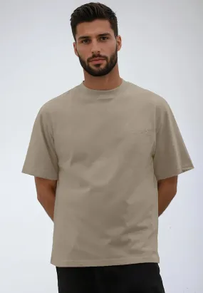 LOGO OVERSIZED T-SHIRT FAWN Active Trend