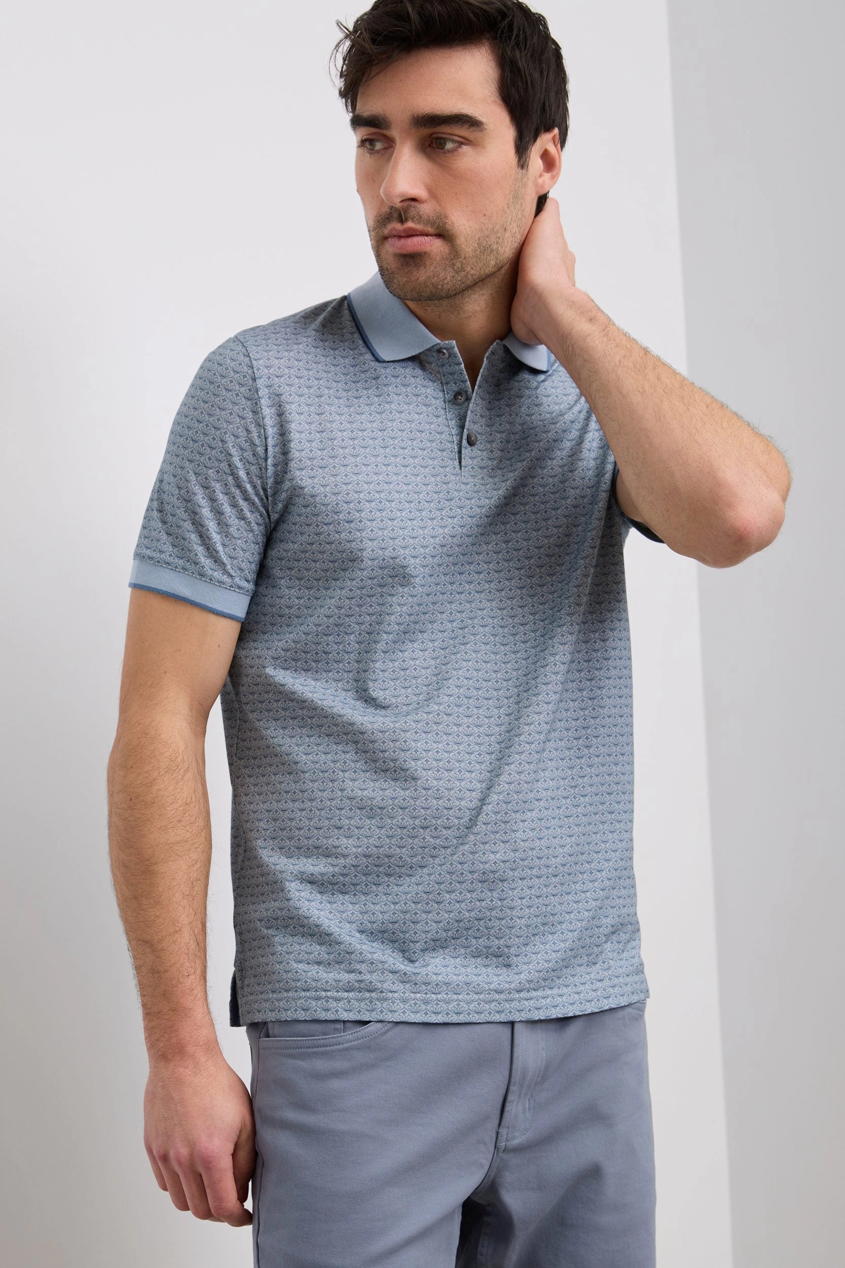 Pattern polo Herringbone Texture