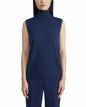 Lafayette 148 New York Sleeveless Turtleneck Shell Versatile Layering Piece Versatile knitwear