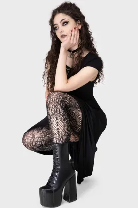 Empyrean Lace Leggings High Waisted Support