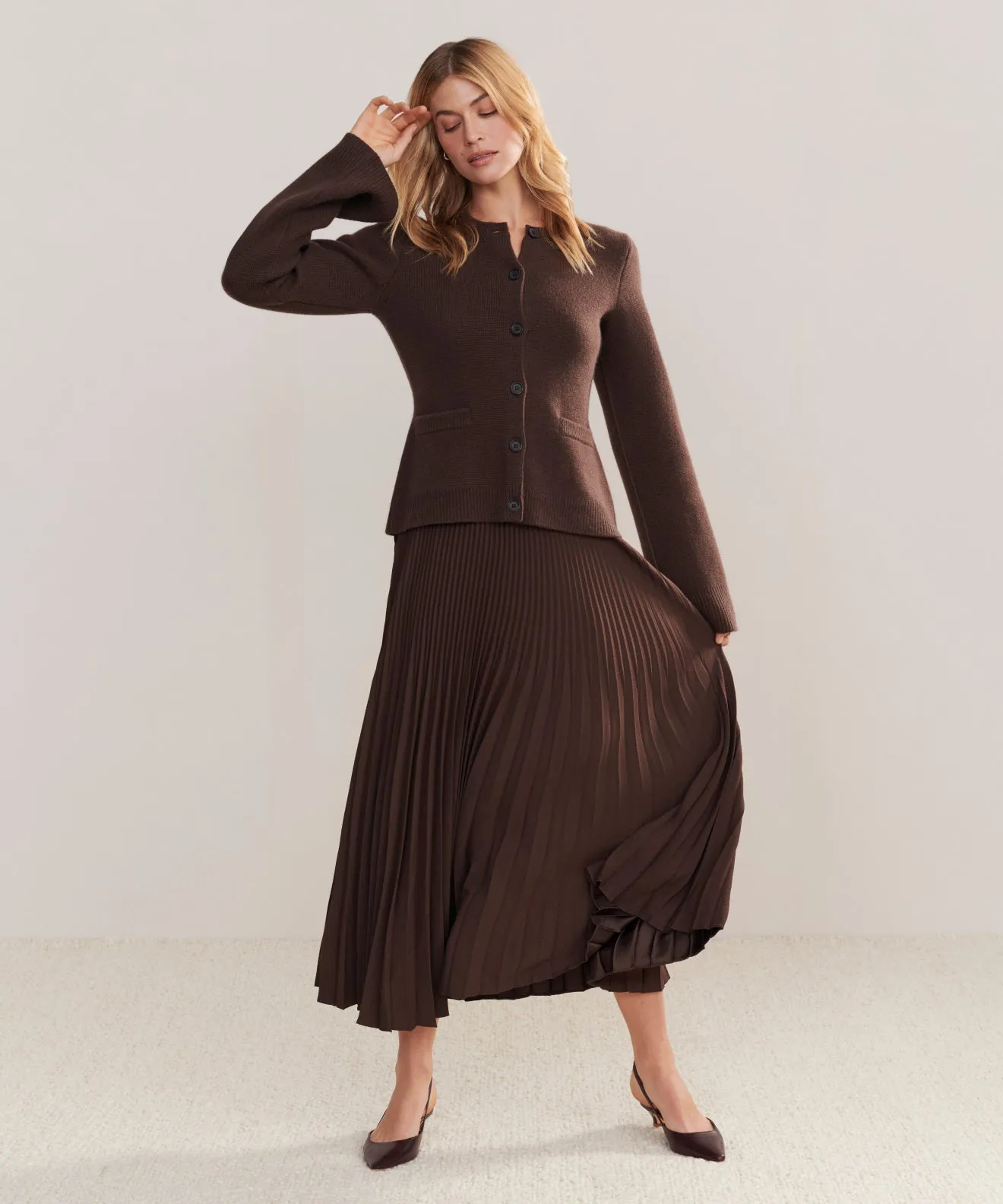 Ultra Comfort Breezy Outfit Pleated Skirt