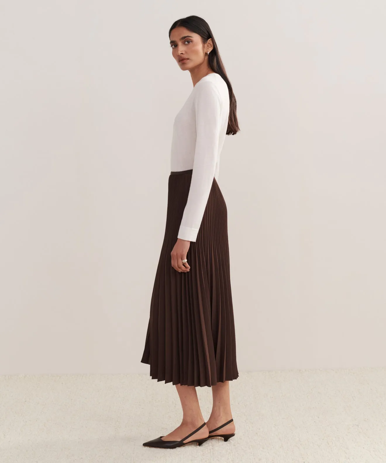 Breezy Edge Tiered Design Pleated Skirt