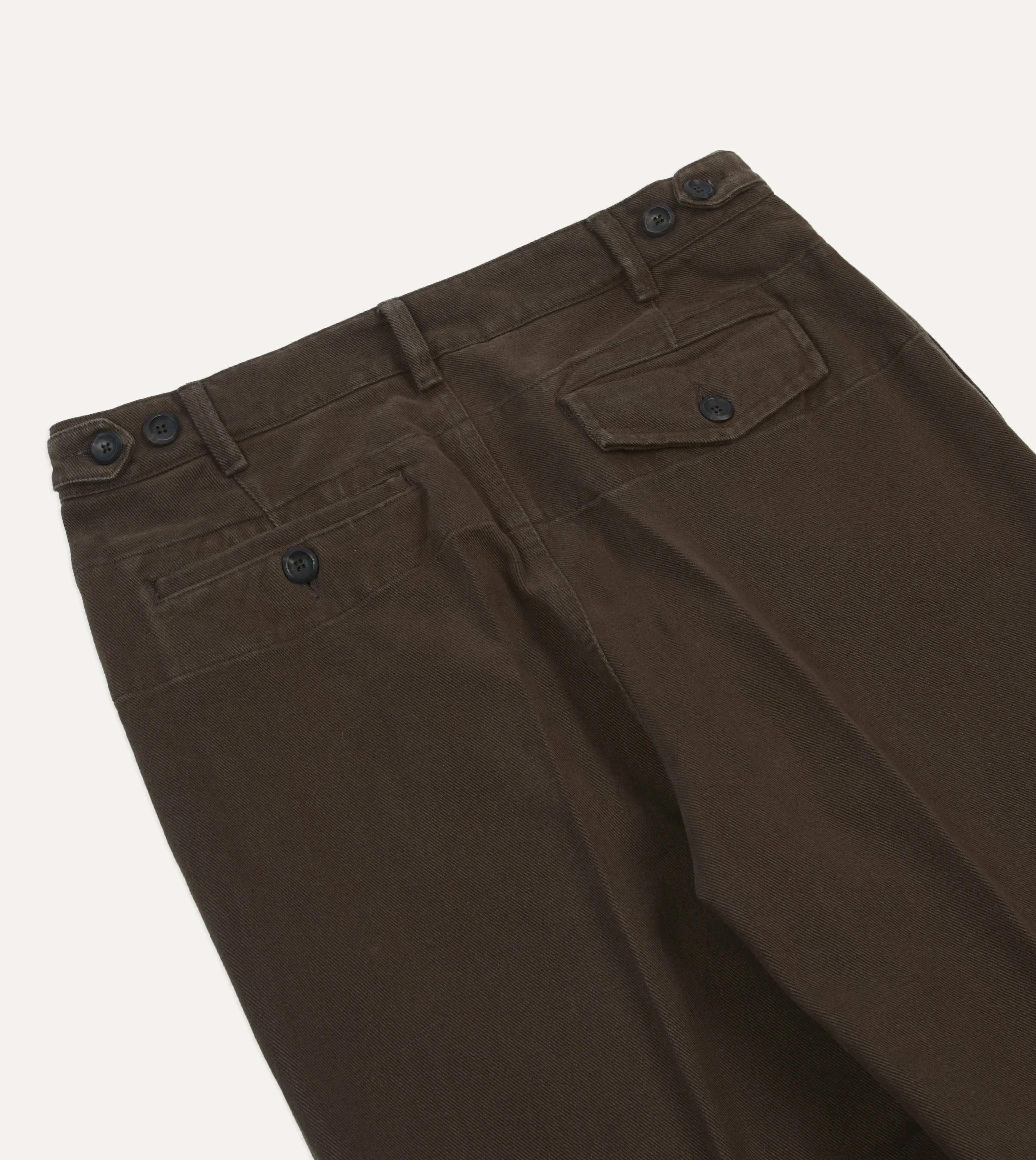 No Iron Eco Friendly Material Cocoa Heavy Cotton Twill Games Trousers