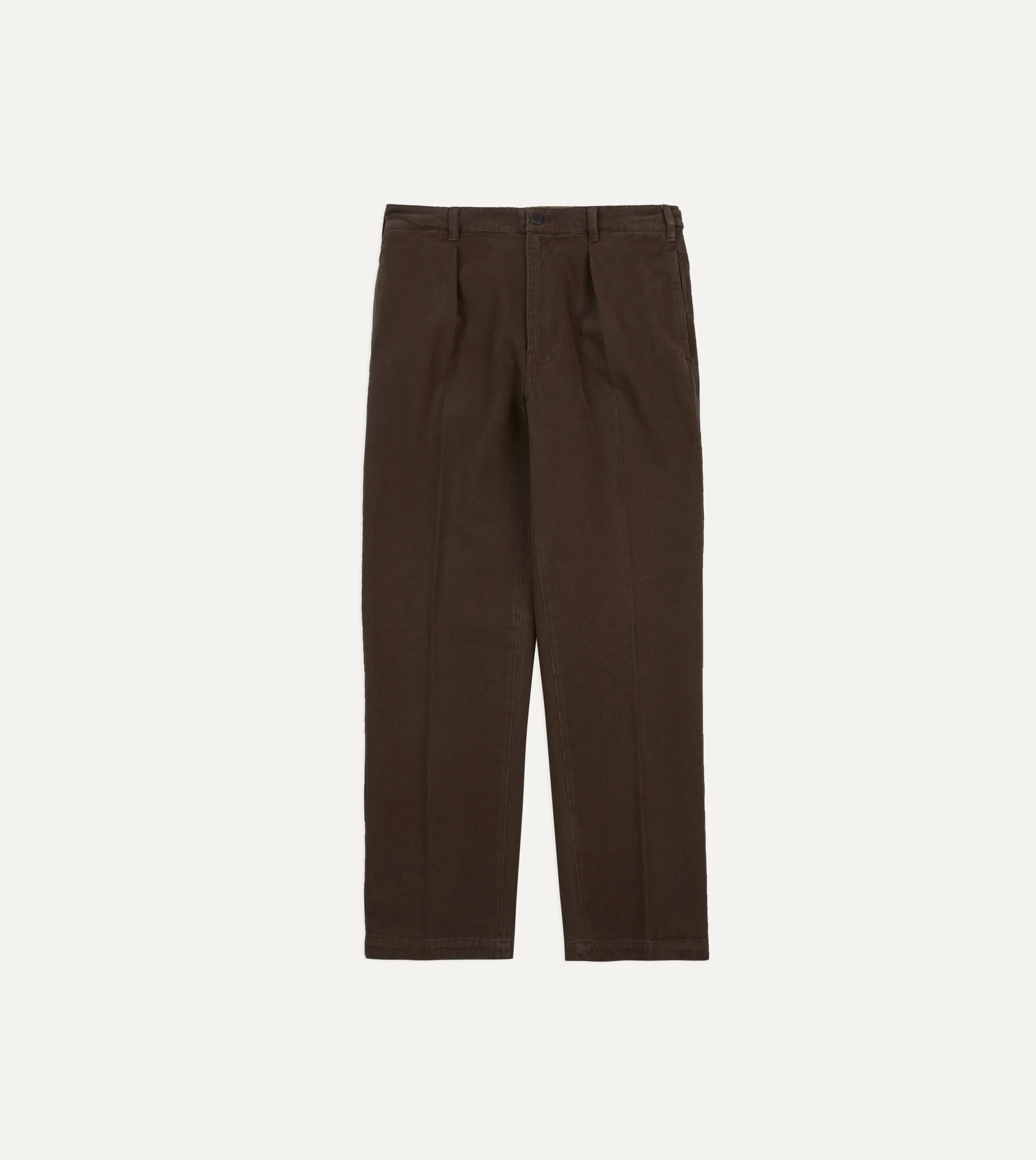 Cocoa Heavy Cotton Twill Games Trousers Thermal Lining Chill Comfort Wear