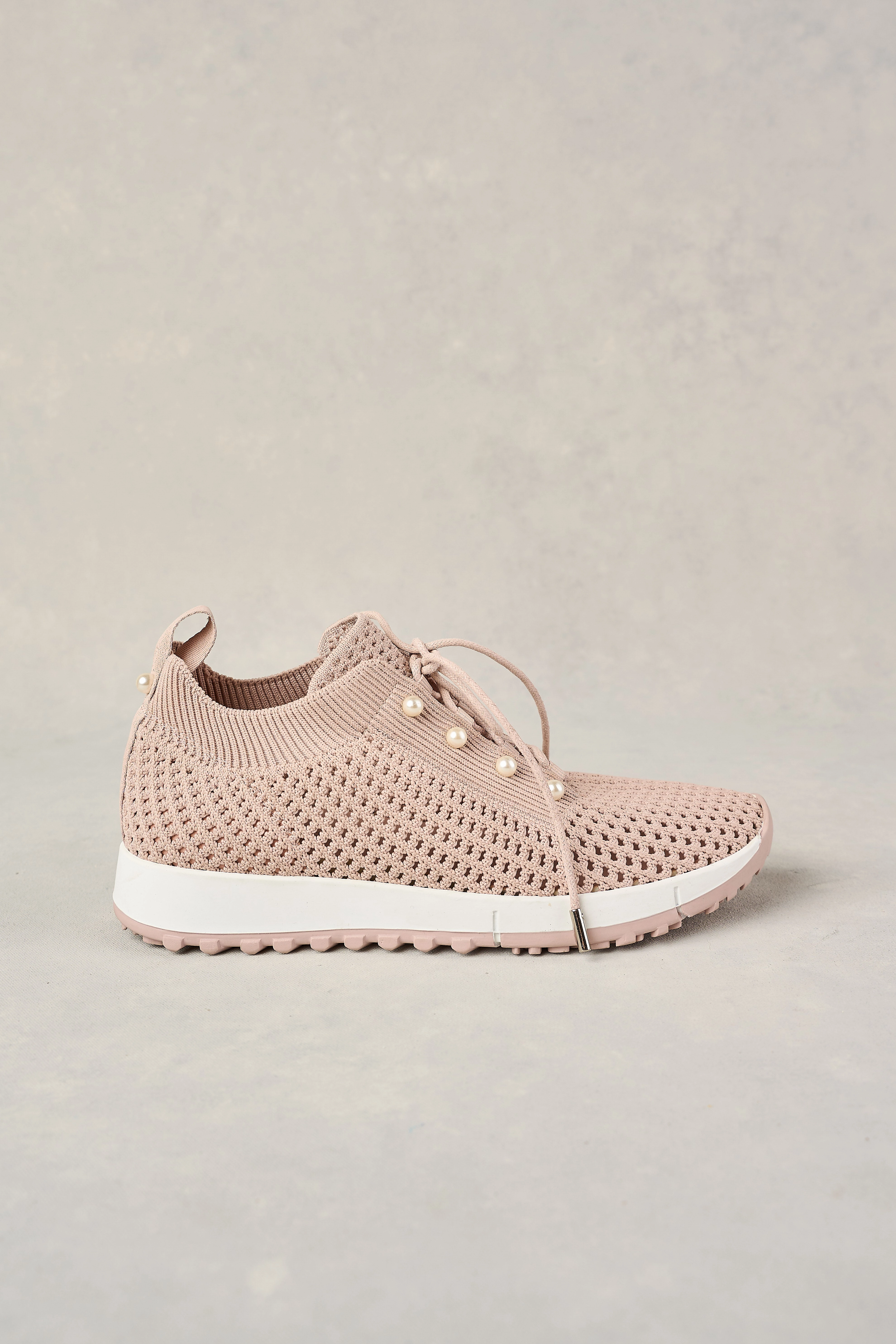 Comfort Fit Upper Perla Knit Sneaker - Dusty Pink