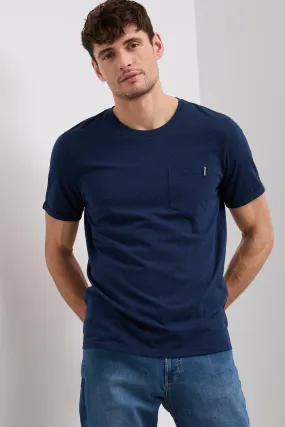 Short Sleeve Knobed Jersey T-Shirt Sporty Look Wear
