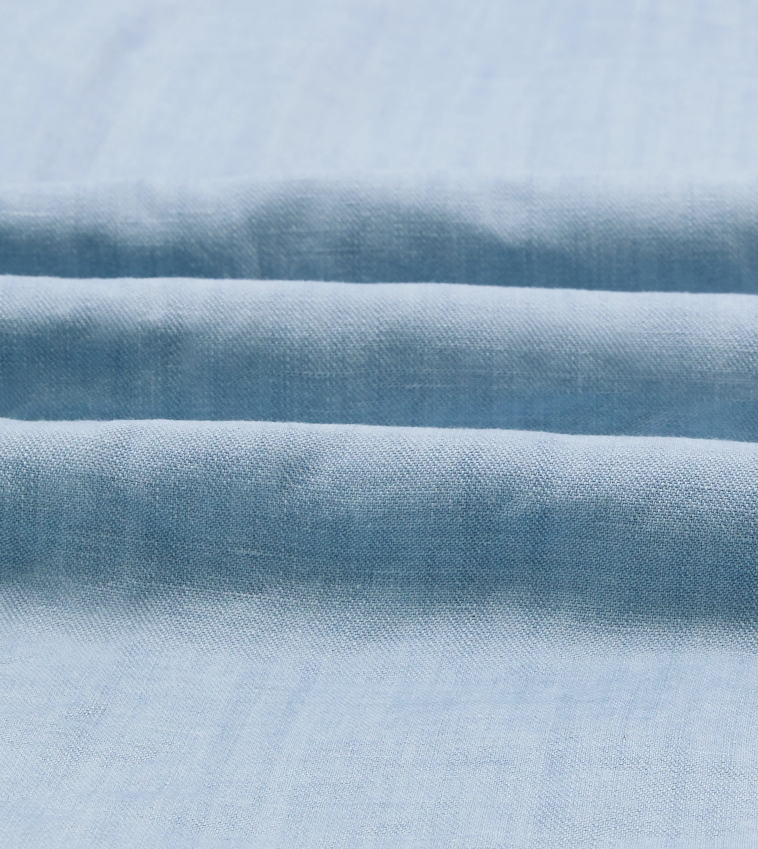 Stretchable Fabric Bleach Wash Cotton-Linen Long Point Collar Work Shirt