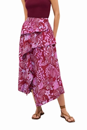 Tilda Skirt In Primrose Sharp Look Seamless Finish